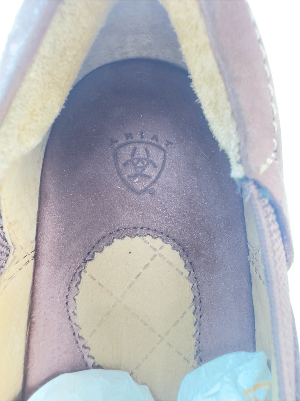 Ariat Women's Brown Suede Slip-On Clog with Laser-Cut Accent - Picture 3 of 9